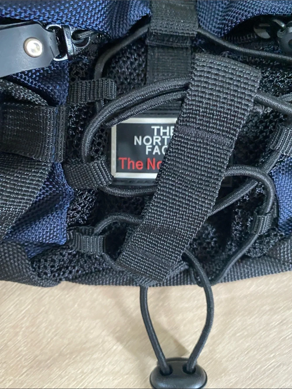 ❤️North Face Heavy Duty Oversized Hiking Fanny Pack Belt Bag Blue Black